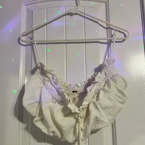 Off the shoulder tube top off white